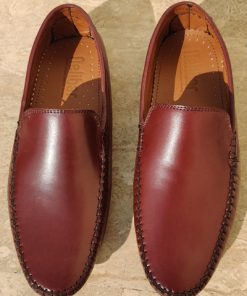 Nelibar - Handmade Leather Loafer - R28431 10 Nelibar - Handmade Leather Loafer - Maroon 1