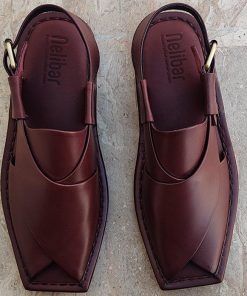 Handmade Kaptaan Chappal (Burgundy) - R43251