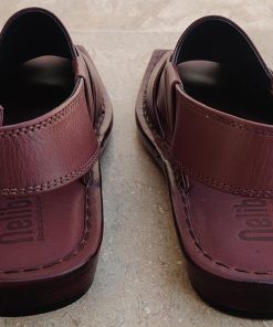 Handmade Kaptaan Chappal (Burgundy) - R432 7 Handmade Kaptaan Chappal (Burgundy) - R43251