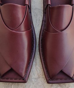 Handmade Kaptaan Chappal (Burgundy) - R432 9 Handmade Kaptaan Chappal (Burgundy) - R43251