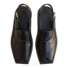 Handmade Kaptaan Chappal (Black) - R433