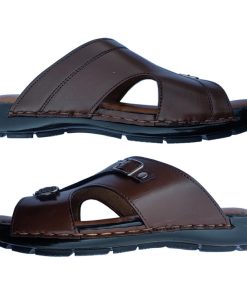 Handcrafted Leather Slippers with Durable PU Sole - R416B 5 Handcrafted Leather Slippers with Durable PU Sole – R416