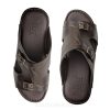 Handcrafted Leather Slippers with Durable PU Sole - 416B 6 Nelibar Handmade Leather Slippers 412A