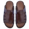 Handcrafted Leather Slippers with Durable PU Sole – 401B1