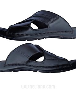Handcrafted Leather Slippers with Durable PU Sole - 413A 5 Nelibar Handmade Leather Slippers 413a