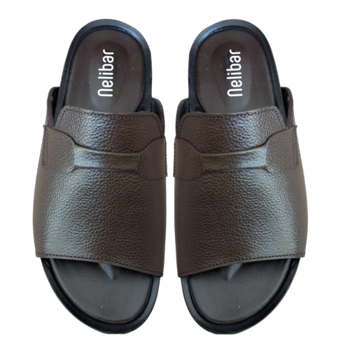 Nelibar Premium Handmade Black Leather Slippers R561 – Timeless Comfort & Craftsmanship
