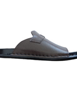 Nelibar Premium Handmade Brown Leather Slippers R561 – Timeless Comfort & Craftsmanship 6 Nelibar Premium Handmade Black Leather Slippers R561 – Timeless Comfort & Craftsmanship