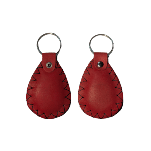 Nelibar - Handmade Full-Grain Leather Key Ring – Durable & Elegant Keychain Accessory