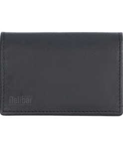 Nelibar Compact Vertical Card Holder – 6 Slots, Minimalist Genuine Leather