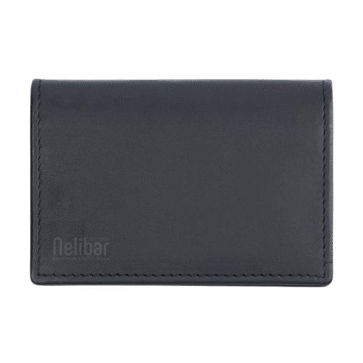Nelibar Compact Vertical Card Holder – 6 Slots, Minimalist Genuine Leather